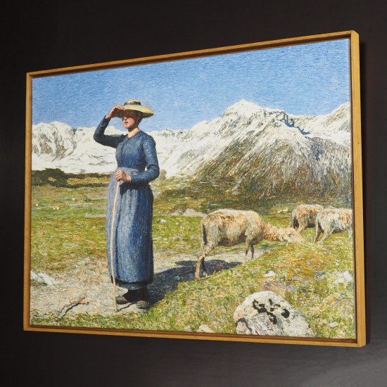 Ein perfektes Duo - das Leinwandbild in einem Schattenfugenrahmen